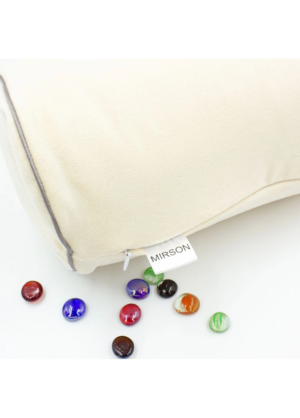 Подушка-валик №8555 Velvet Line 28-0004 Cream 100% Memory 16*100 Mirson (397382963)