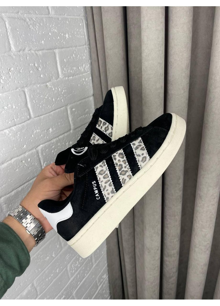 Чорні Осінні кросівки чоловічі adidas campus 00s leopard адідас кампус No Brand