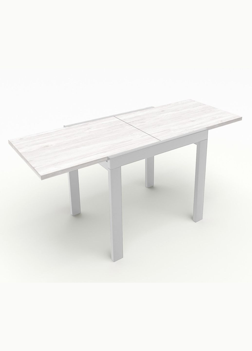 Стол обеденный раскладной Слайдер 815 Белый/Аляска WL (10000117) Fusion Furniture (341525434)