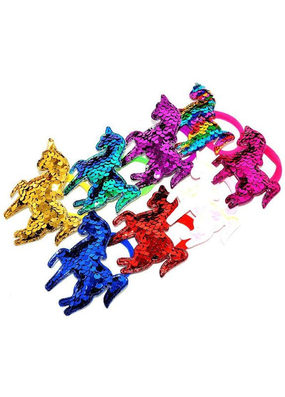 Дитяча резинка для волосся "Єдиноріг" 0108-521, 8 штук No Brand (339778679)