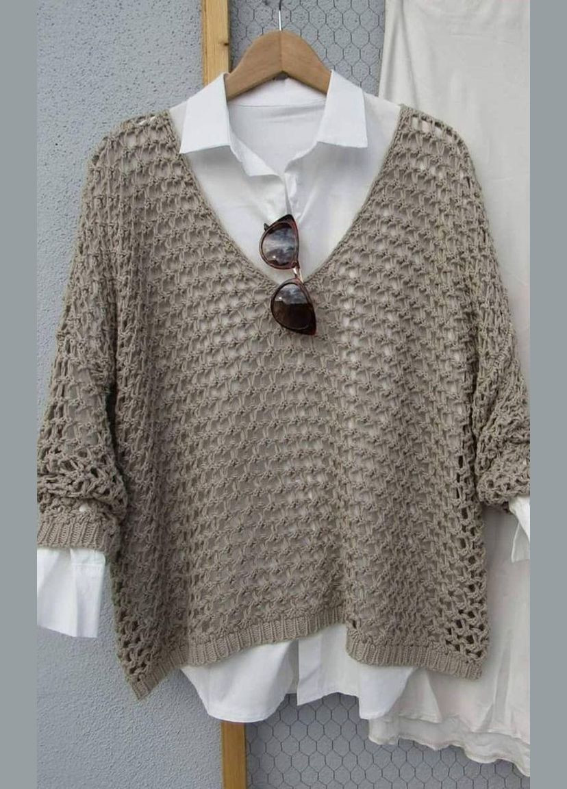 JEANS № 62 - кофе хлопок-акрил нитки пряжа для вязания Этрофил Etrofil (366394419)