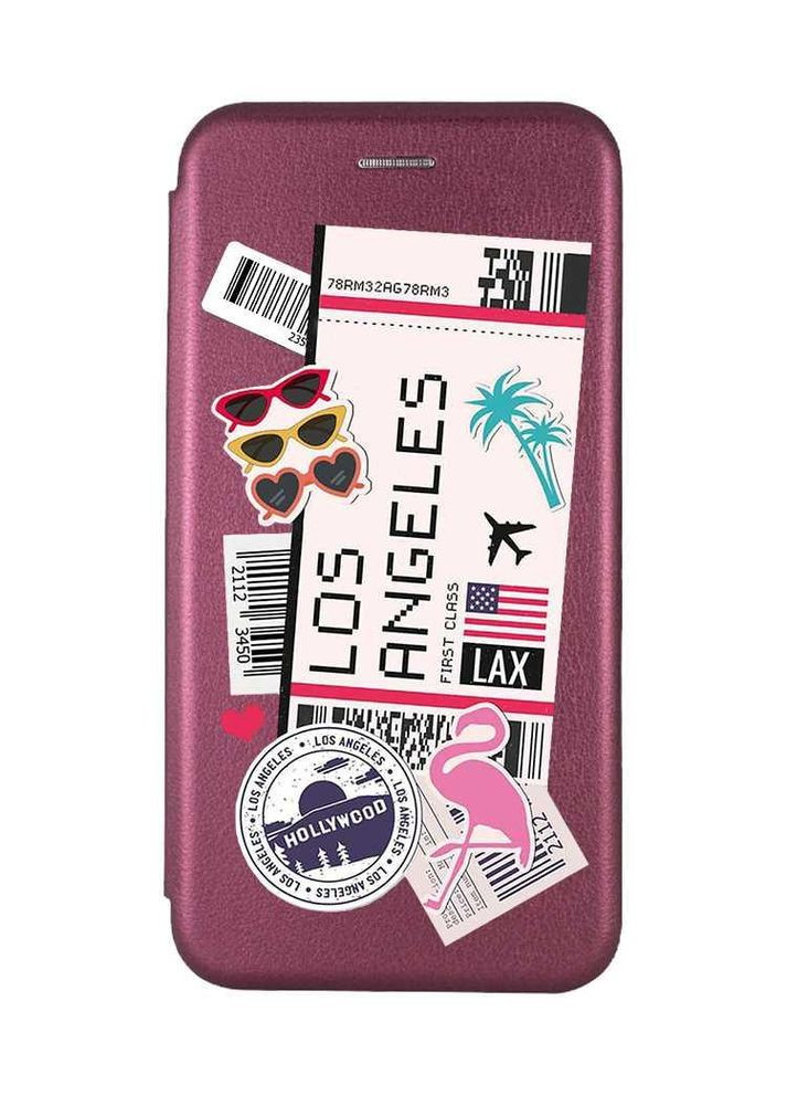 Чехол-книжка с рисунком на Xiaomi Redmi Note 13 Pro 5G Путешествия. Лос-Анджелес (принт 328) Creative (355400051)
