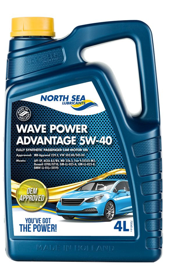 Синтетична моторна олива WAVE POWER ADVANTAGE 5W-40 4 л No Brand (341720943)