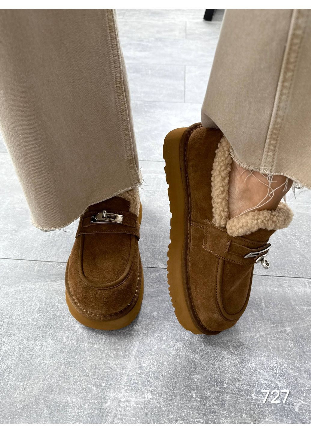 Vakko Лоферы лоферы рыжий з искусственная замша, — зима (364119635)