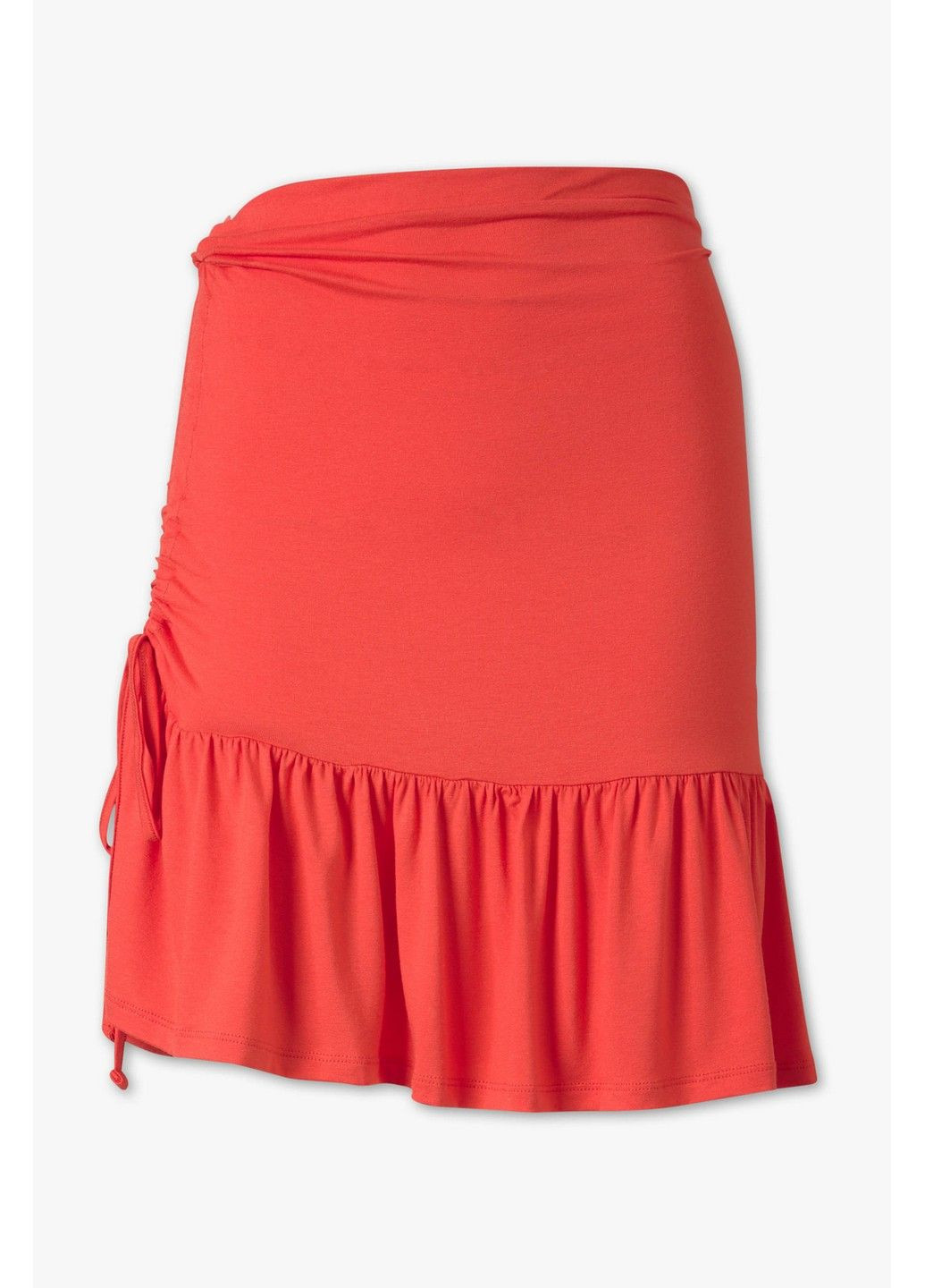 Оранжевая однотонная юбка C&A