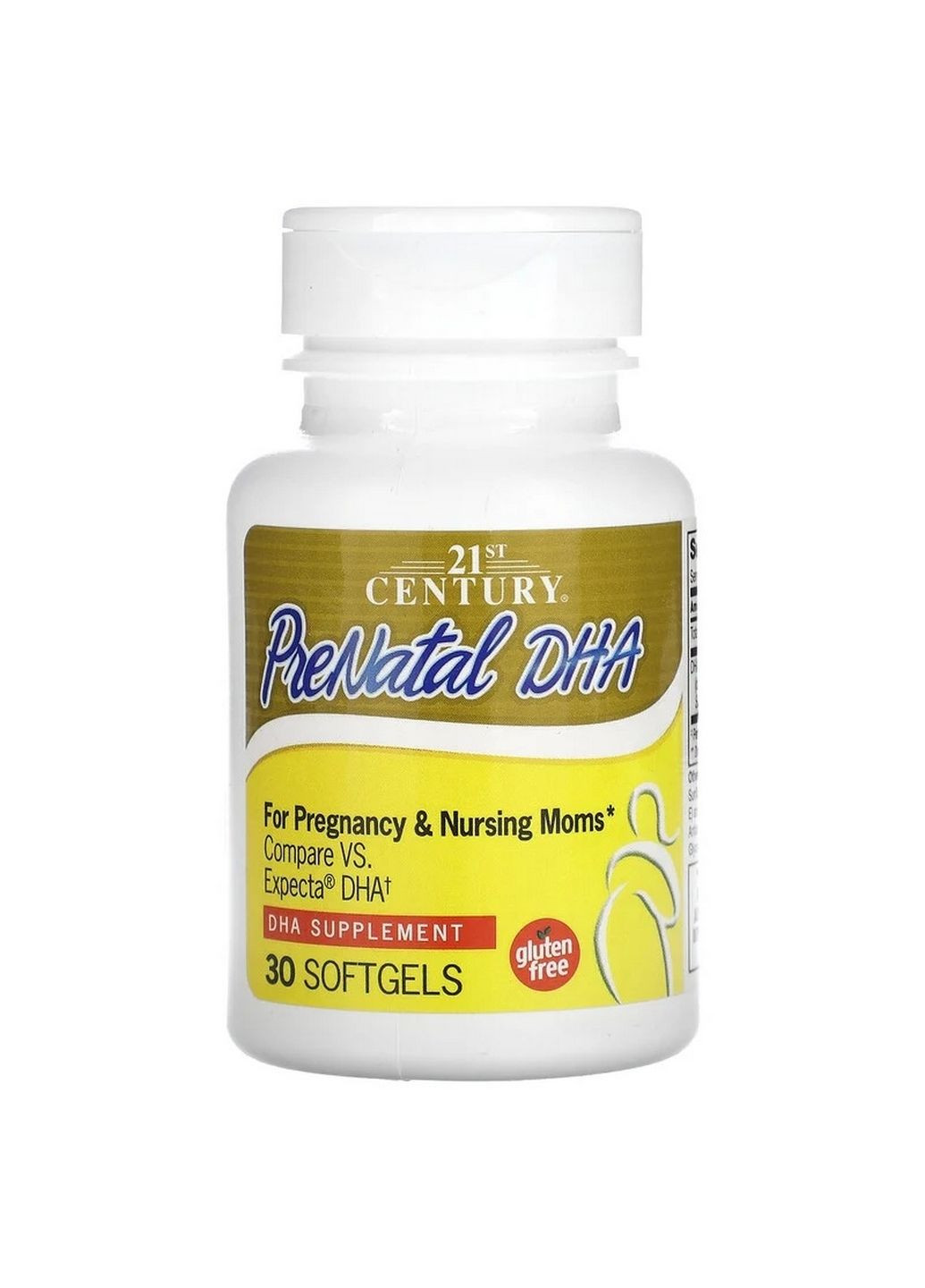 Жирні кислоти PreNatal DHA, 30 капсул 21st Century (293339753)