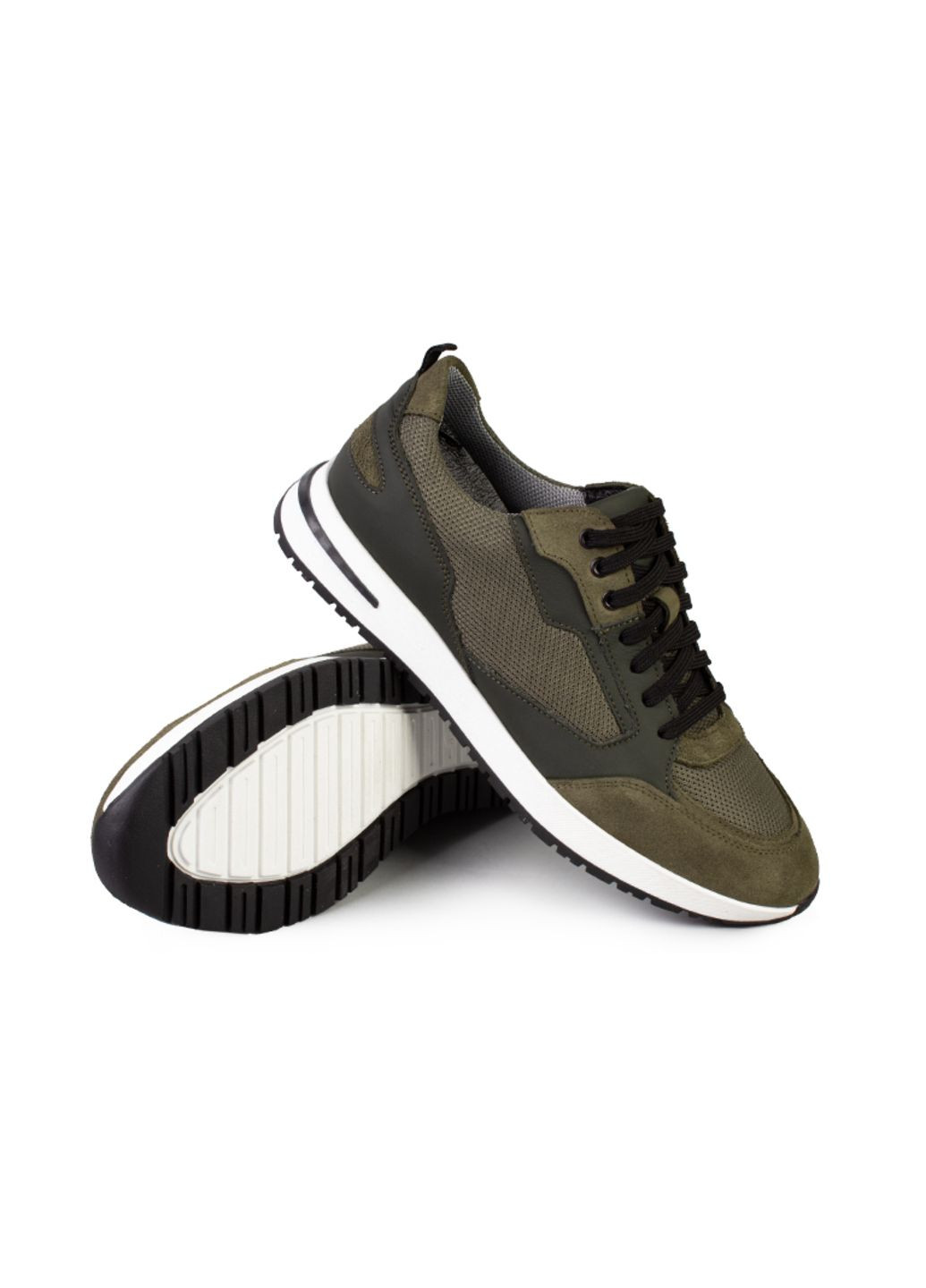 Зеленые демисезонные кроссовки мужские бренда 9200554_(1) ModaMilano