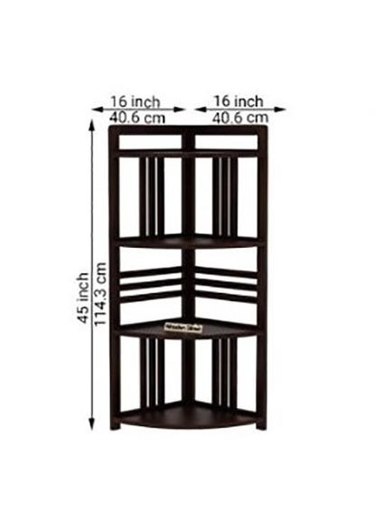 Стеллаж кухонный из дерева Фердинанд венге (СТА-008912) No Brand (327847061)