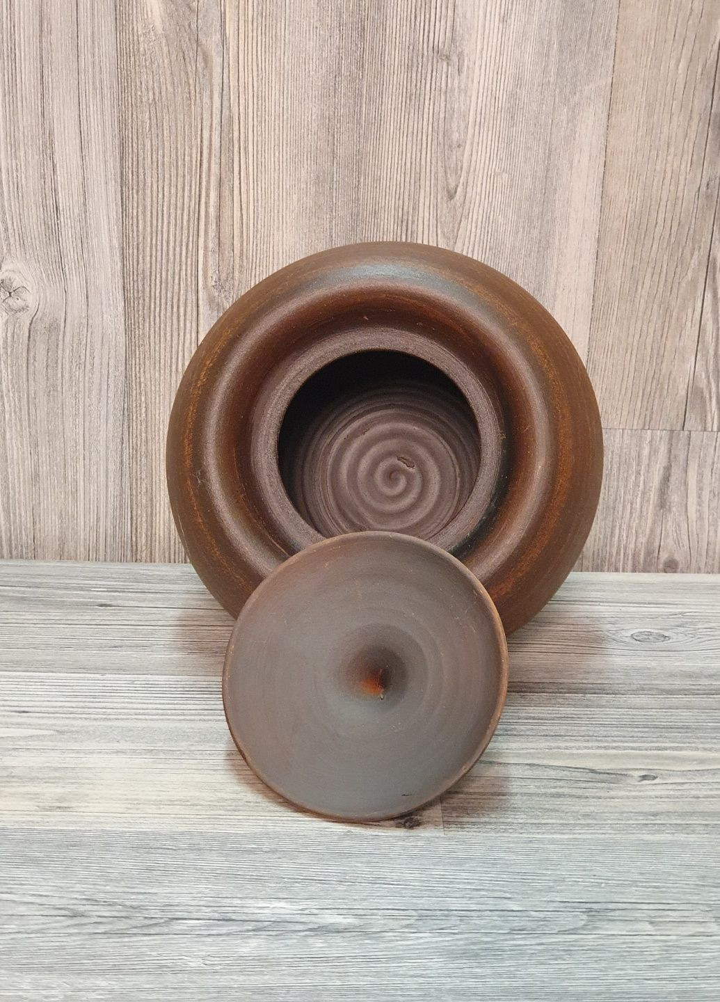 Горшочек для запекания 1,1 л., из красной глины No Brand (329408494)