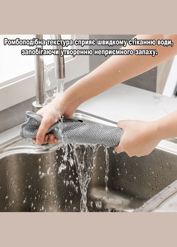 Мягкий скребок для посуды из нейлоновой проволки не царапает чувствительные поверхности 20х20см 10шт No Brand (317751405)