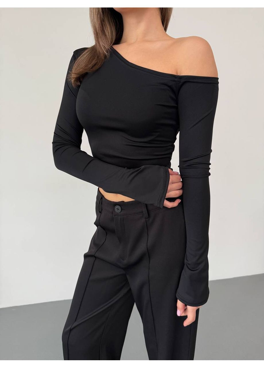 Лонгслив с открытым плечом Микродайвинг No Brand (349360044)