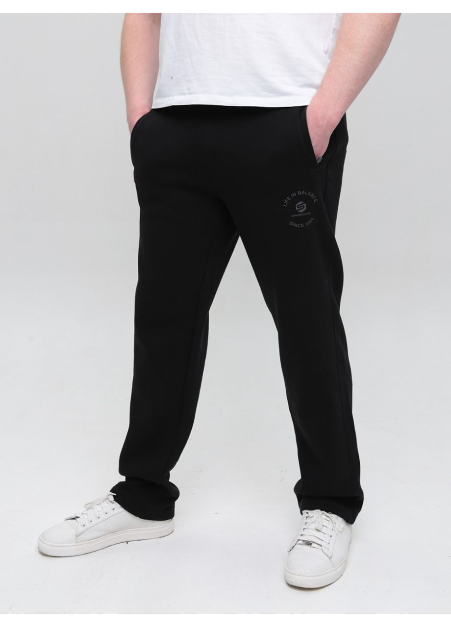 Черные спортивные зимние прямые брюки Speedlife