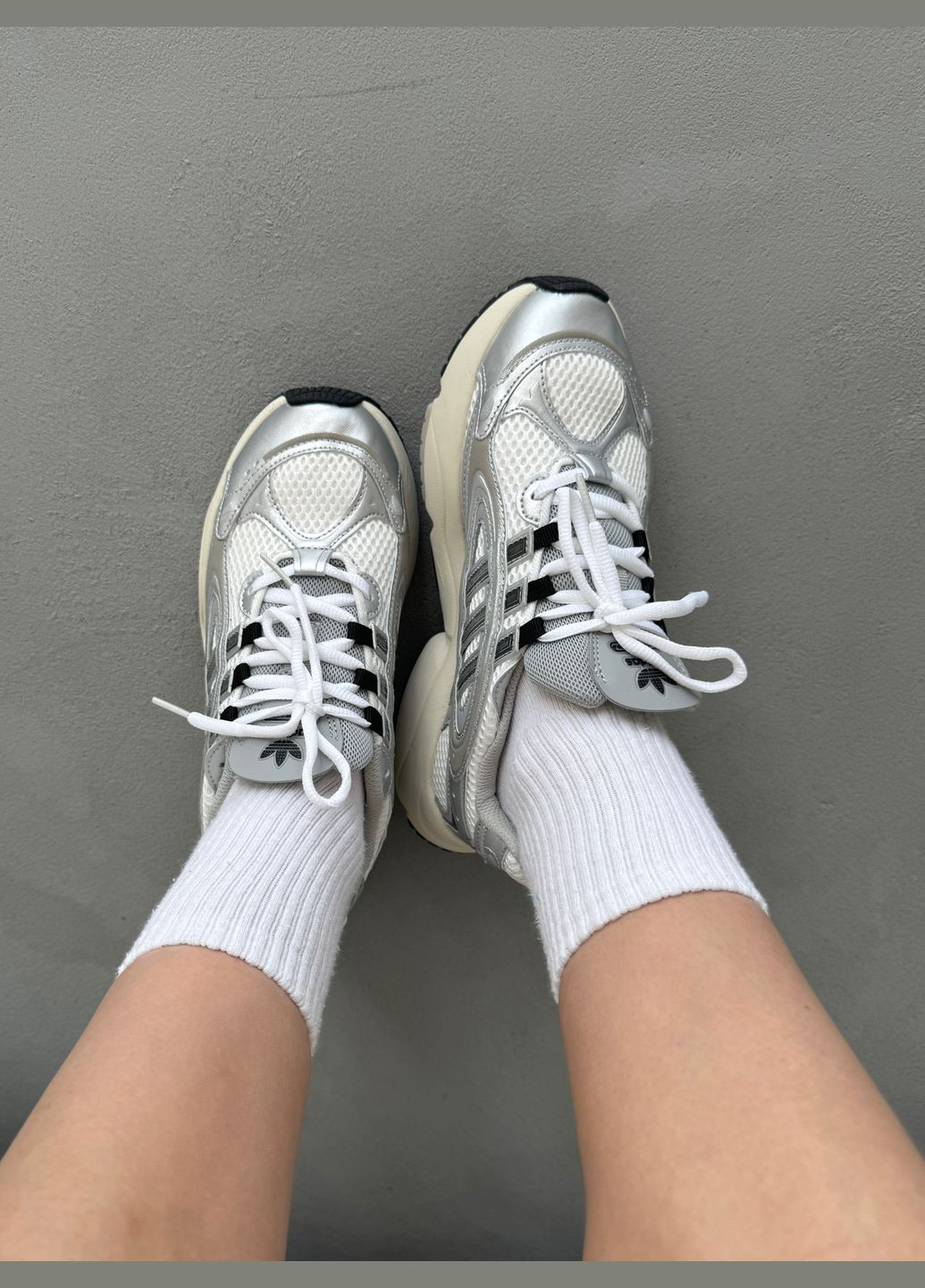 Кроссовки женские и мужские Adidas Ozmillen gray | Озмиллен серые No Brand серые демисезоны (316507763)