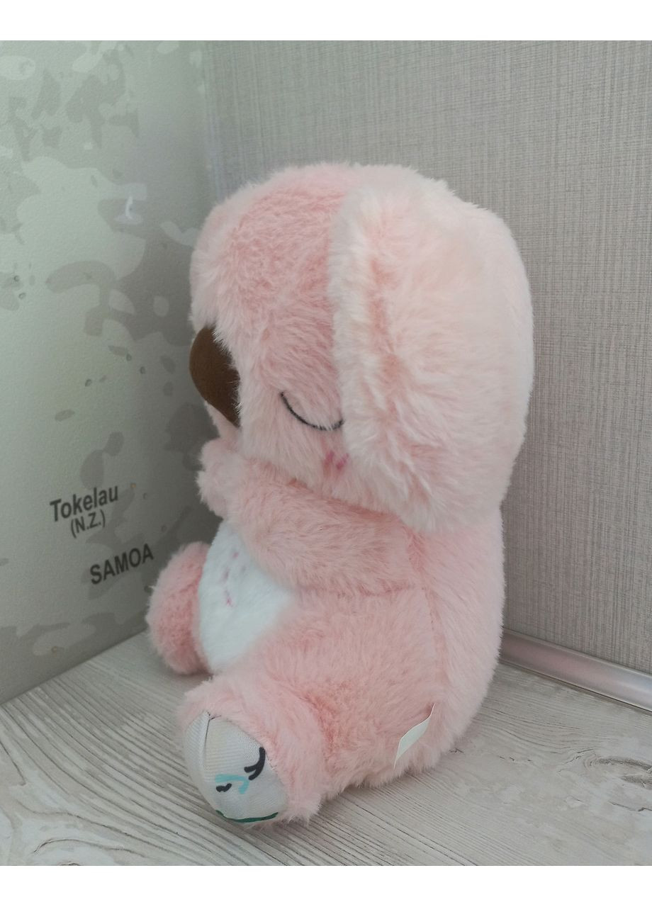 М'яка іграшка нічник Казкова Коала з функцією дихання, мелодія 30 см, рожевий колір No Brand (360983866)