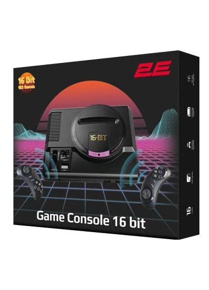 Ігрова консоль 16bit HDMI (2 бездротових геймпада, 188 ігор) (2E16BHDWS188) 2E (390930171)