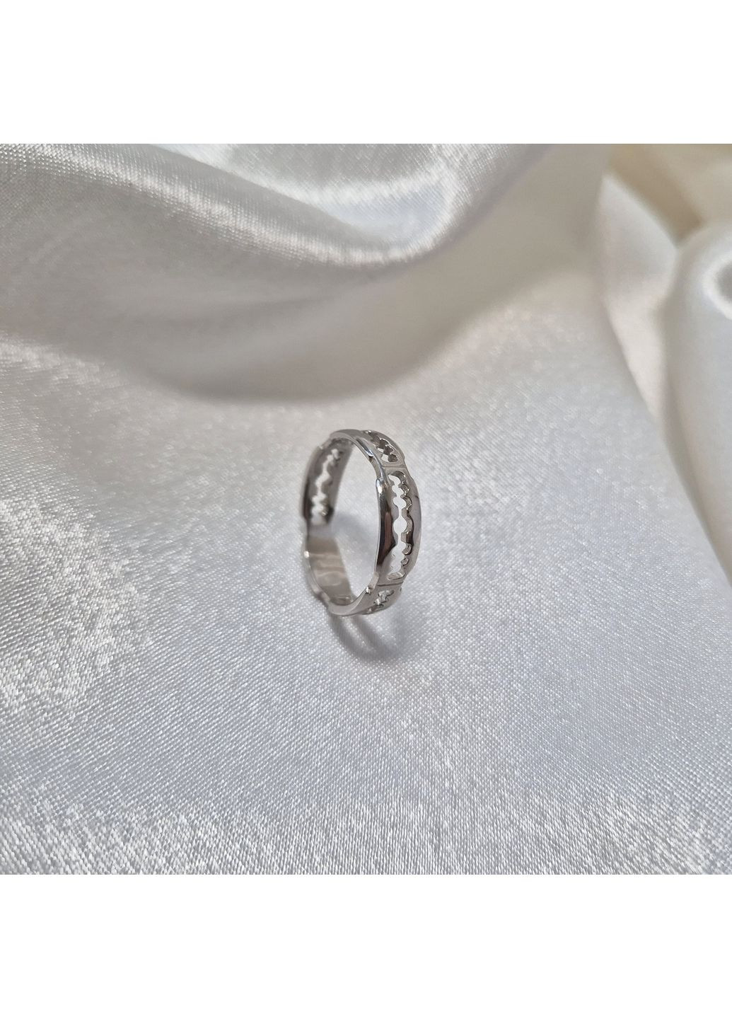 Серебряное кольцо без камней Лезвия размер серебро 925 пробы Родированное 1448r 2.75г Nobrand (368999600)