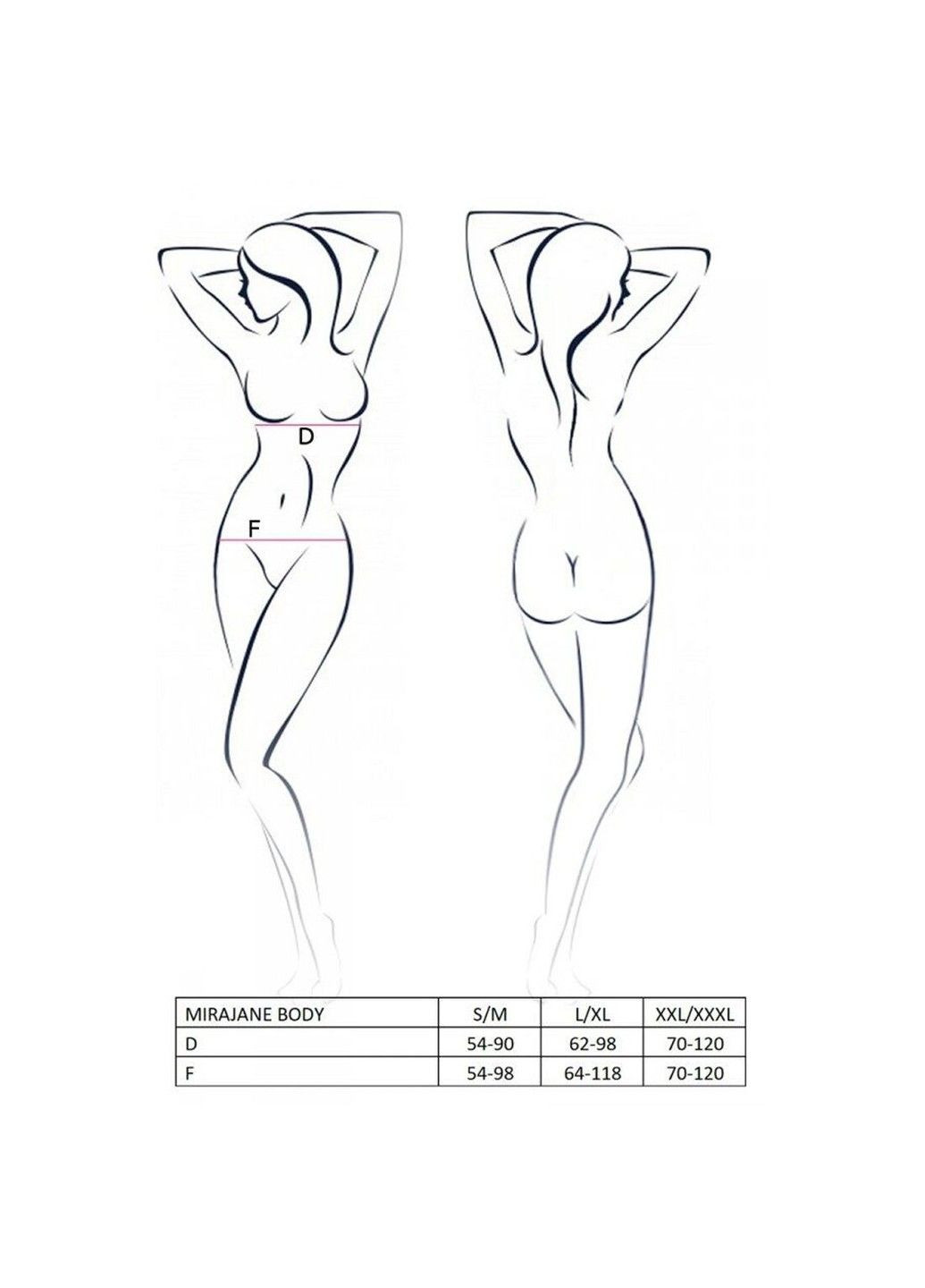 Полупрозрачное боди — Azalia Body Black с кружевом и открытой спинкой. Passion (333832525)