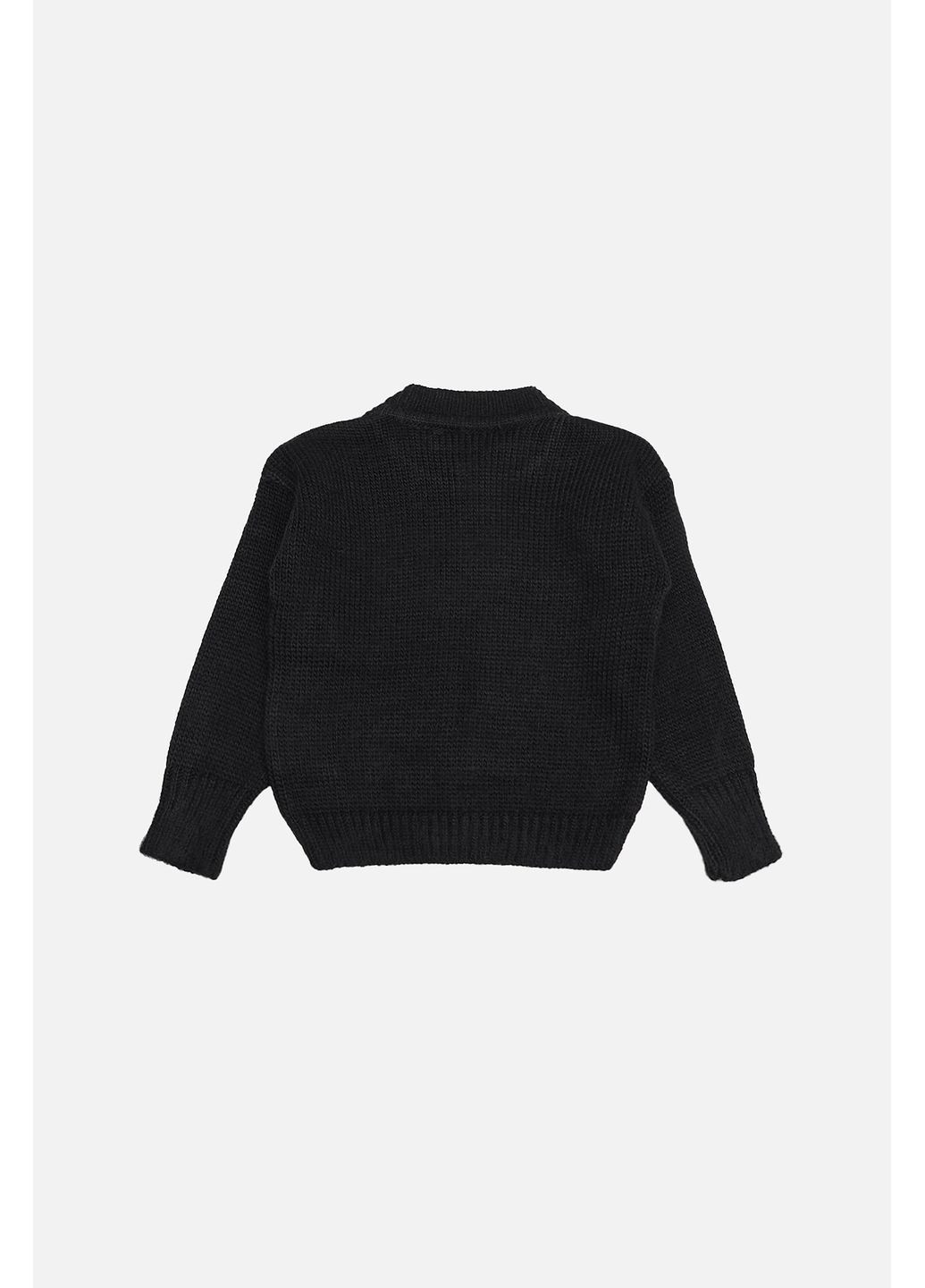 Джемпер для девочки цвет черный ЦБ-00285294 Yuki (371597905)
