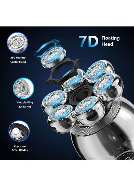 Електробритва портативна чоловіча професійна 1200 мАг бритва водонепроникна шейвер для гоління No Brand (367724326)