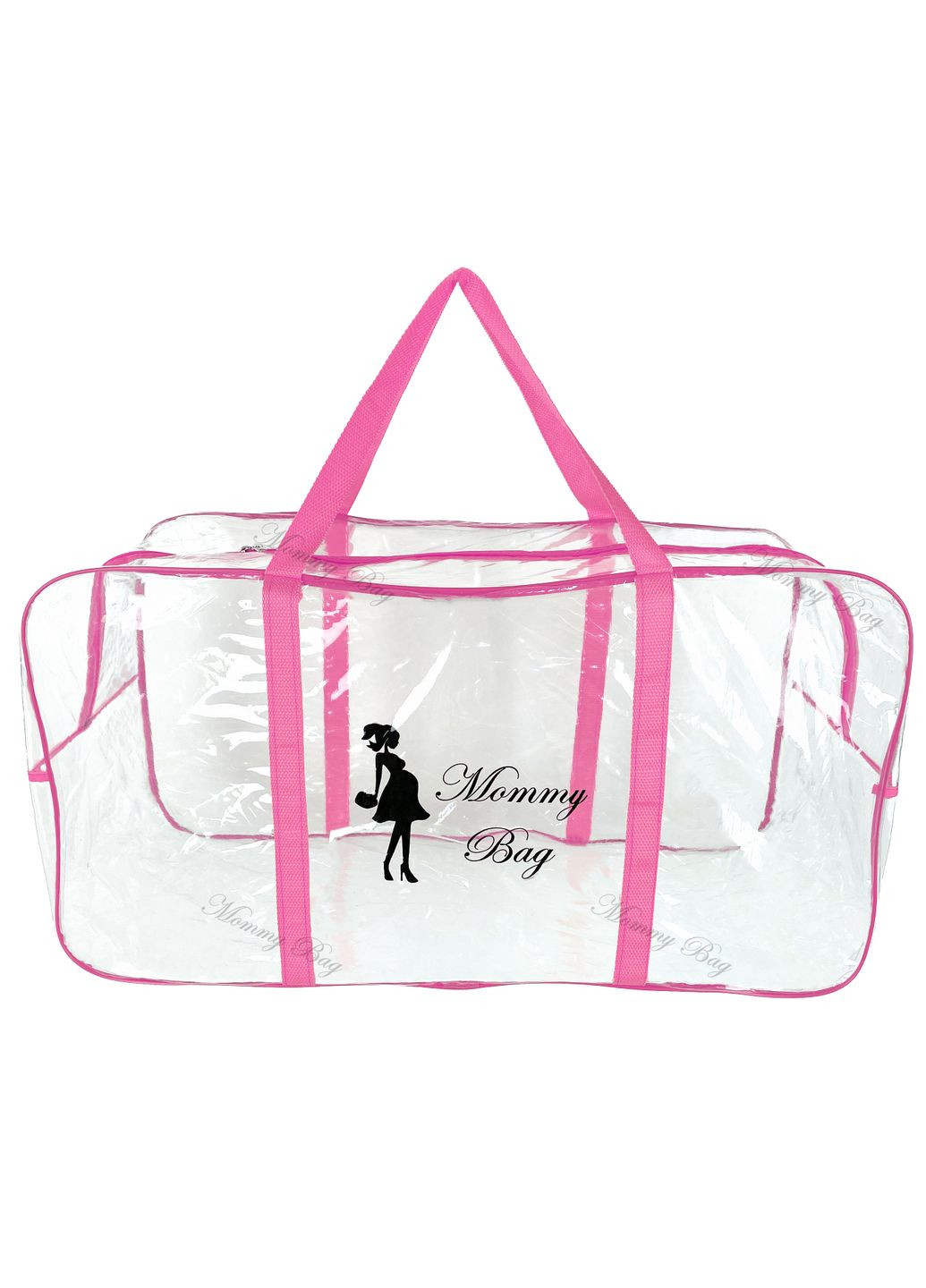 Сумка прозрачная в роддом XL розовая (p004) Mommy Bag (277372150)