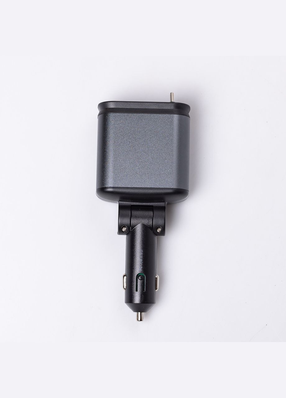 Автомобильное зарядное устройство LED-проекция, с быстрой зарядкой и выдвижными кабелями Apple Lightning/USB-С HP-B1 Shenzhen China Ware Industries (327368970)