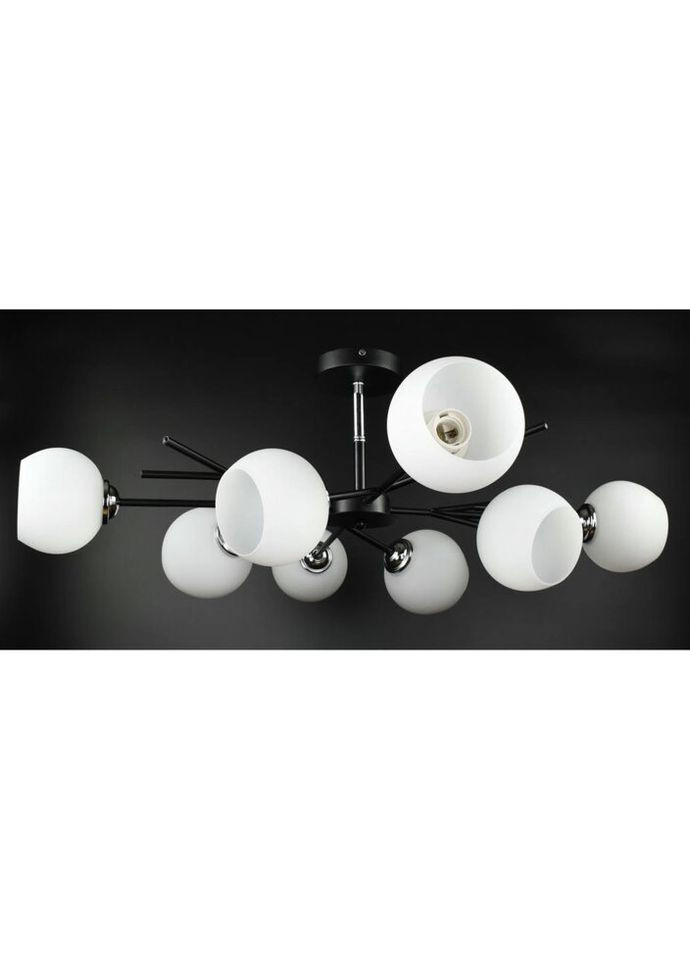 Люстра потолочная на 8 лампочек 27078 Черный 34х85х85 см. Sunnysky (324396004)