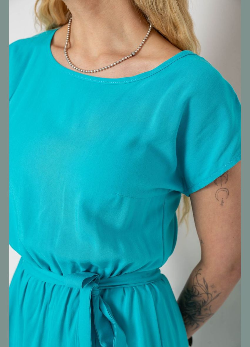 Бірюзова повсякденний сукня однотонна Sport Line однотонна
