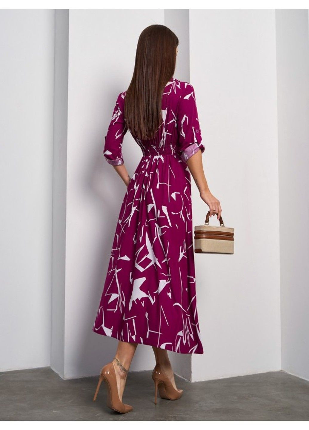 Фиолетовое повседневный платье issa pus a-597 фиолетовый ISSA PLUS