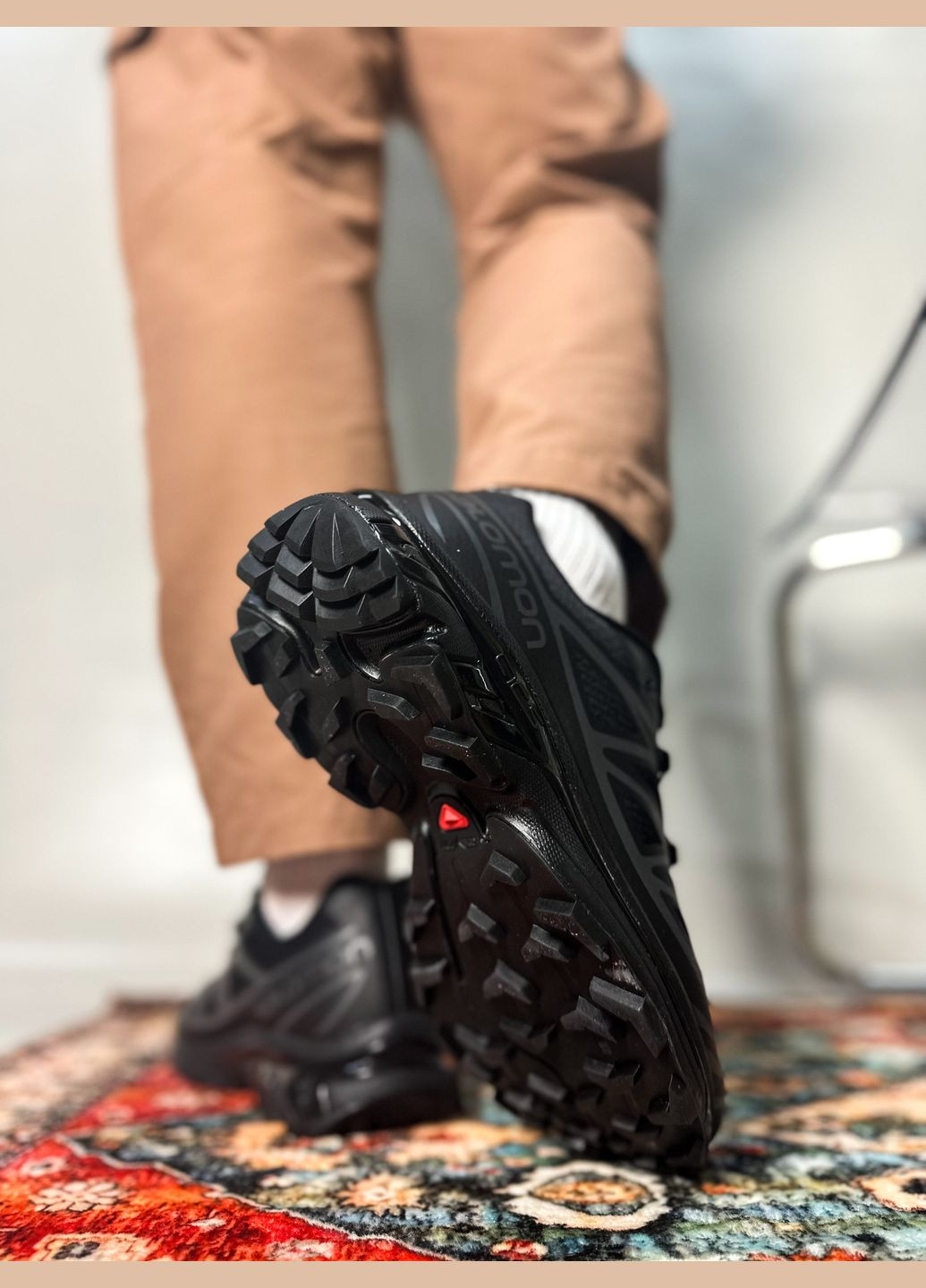 Чорні всесезон кросівки чоловічі і жіночі salomon xt-6 adv dover black | саломон хт-6 чорні No Brand