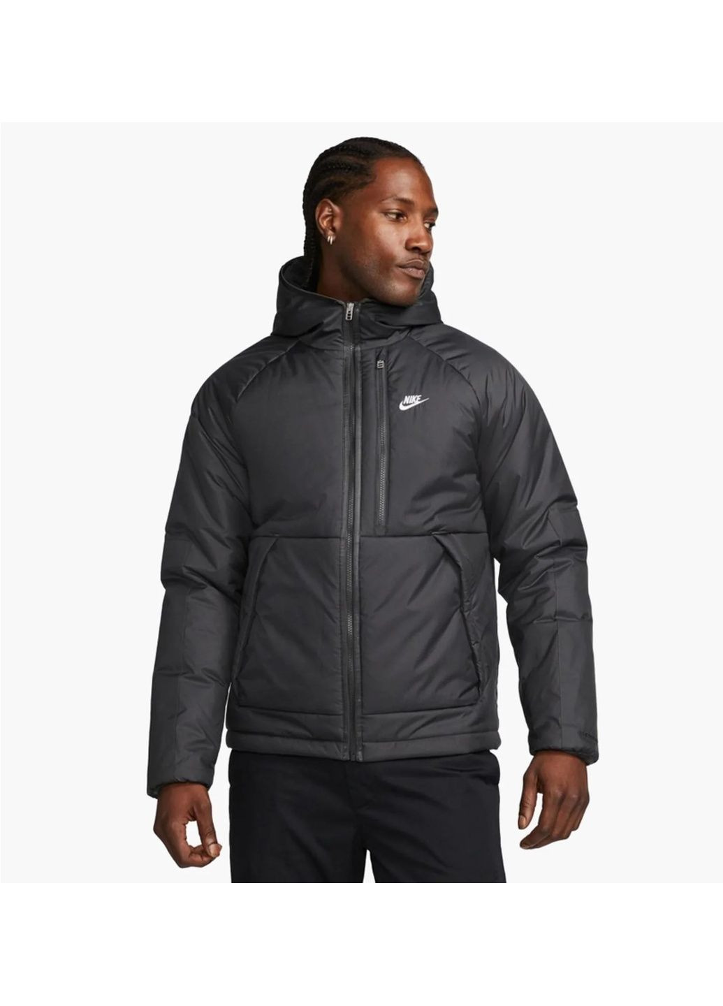 Чорна куртка чоловіча m nsw tf rpl legacy hd jkt black dx2038-070 Nike