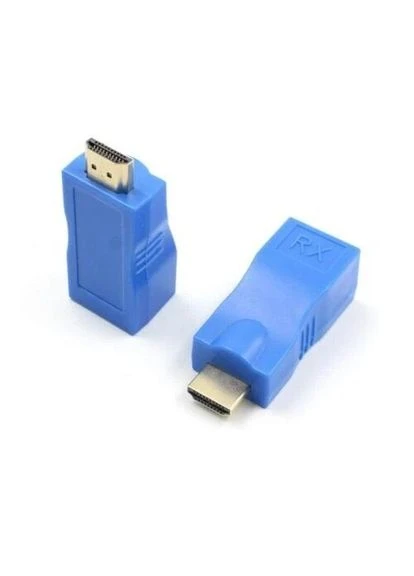 Подовжувач сигналу HDMI по кручений парі, Blue, 2 шт, до 30 м (KBH1754) KBH1754 EXTRADIGITAL (395339231)