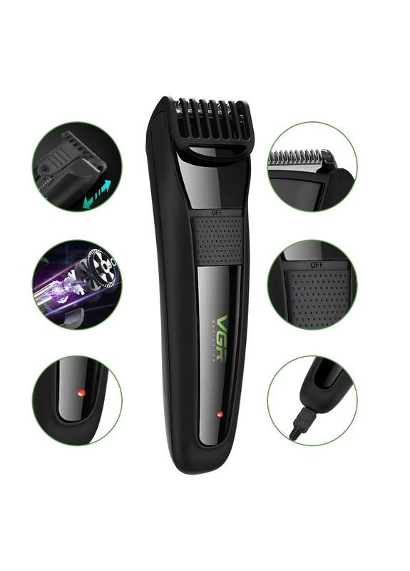 Машинка для стрижки портативный триммер для волос аккумуляторная 1000 мАч машинка для стрижки (MS193) VGR (361029161)