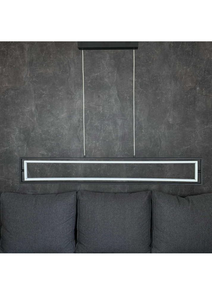 Світильник LED smart PRADA-P+пульт 90W 3000-5000K IP20 прямокутник чорно-білий Violux (365651474)