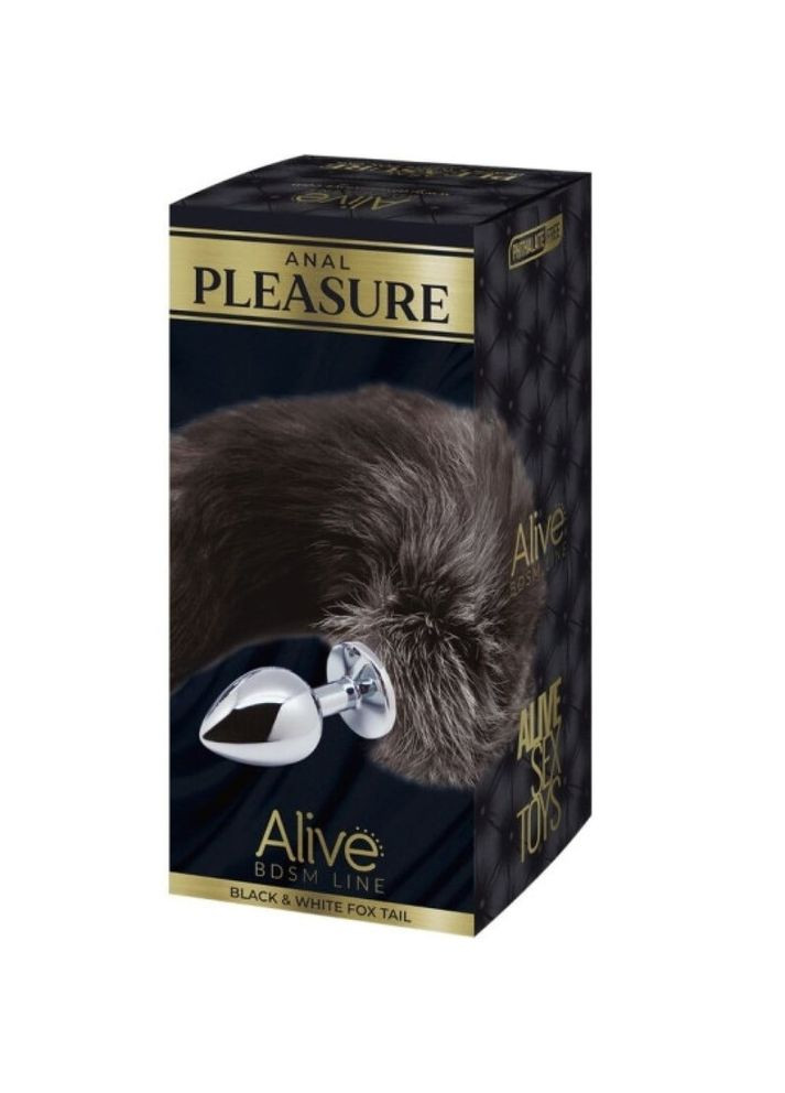 Лисий хвіст-пробка чорно-білий, S Alive (330618016)