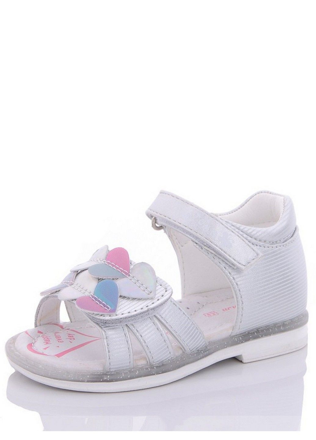 Серебряные босоножки p9818a Tom.M