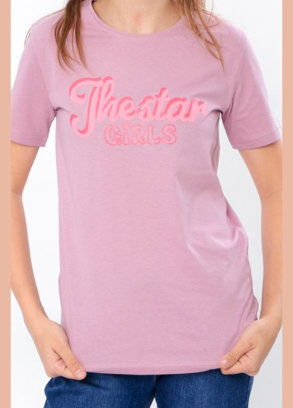 Пурпурная летняя футболка для девочки (подростковая) Носи своє
