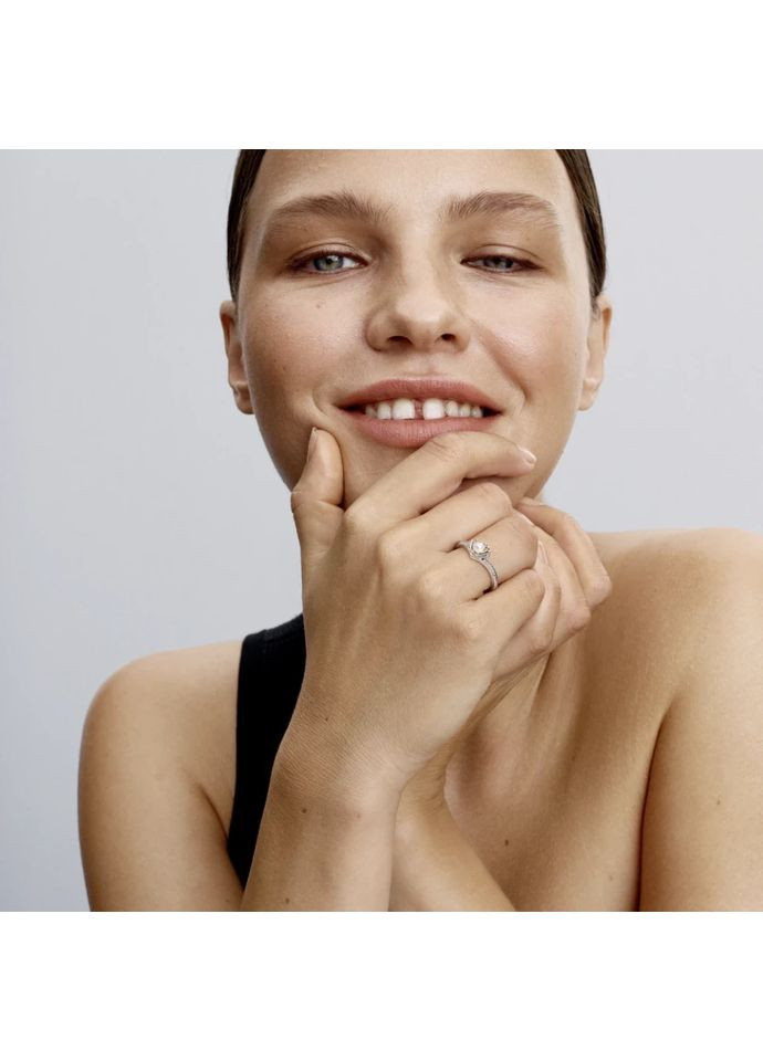 Срібна каблучка Пандора "Мушля принцеси Аріель" 193654C01 Kabluchka (355346643)