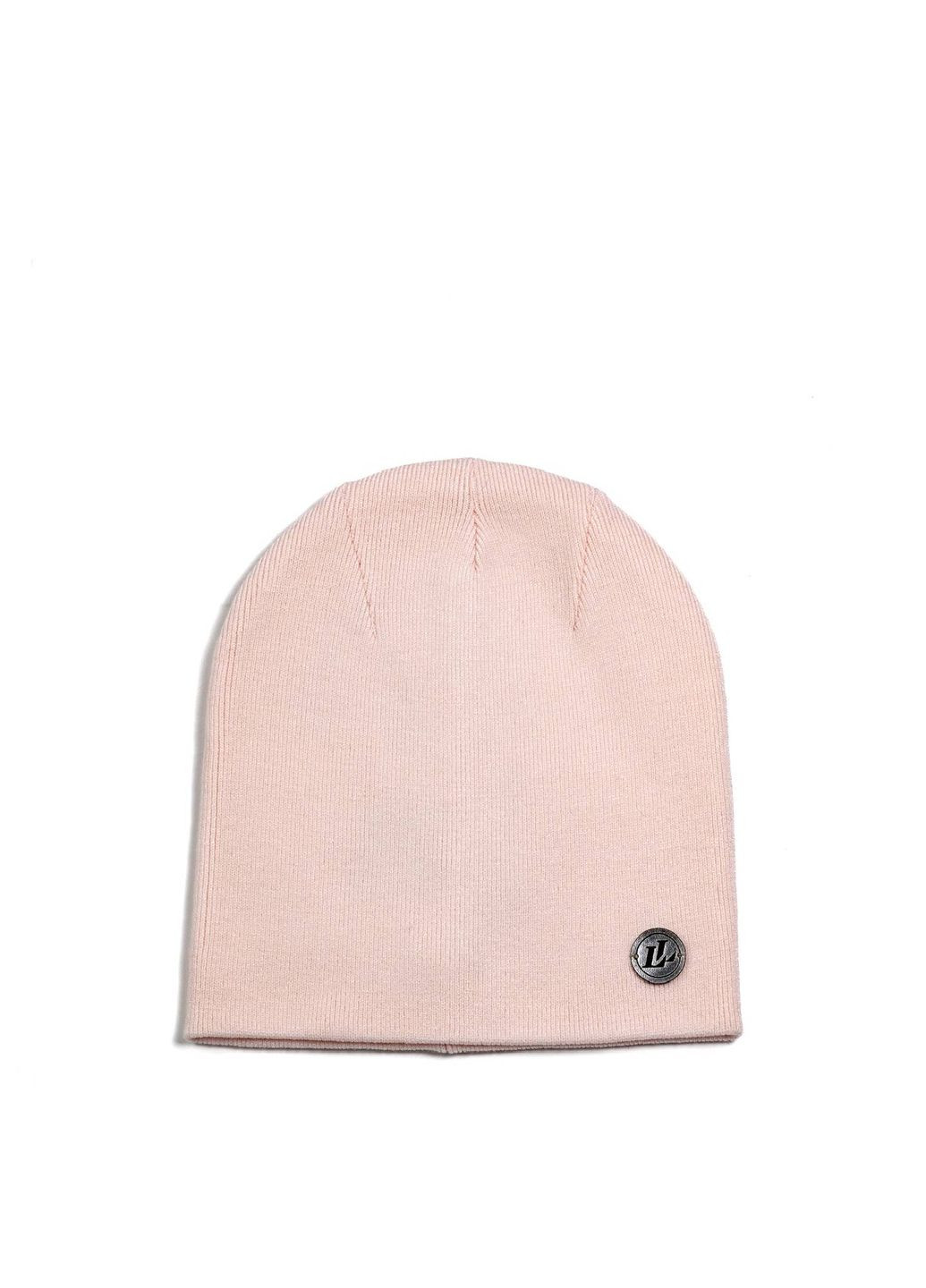 Шапка біні жіноча віскоза рожева NOELLA LuckyLOOK 573-949 (322789085)