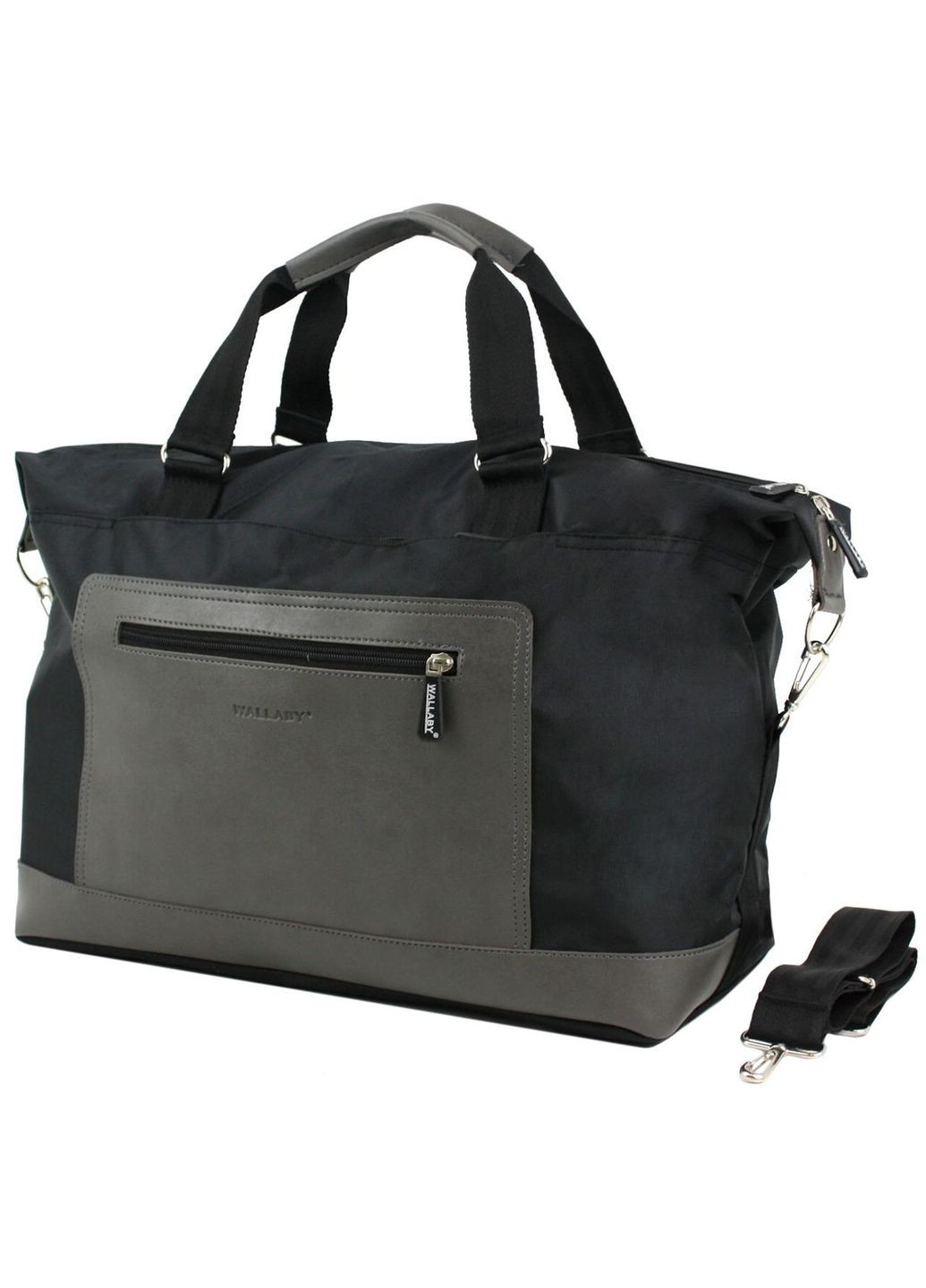 Дорожня сумка-саквояж 2554-2 25л із сірим Wallaby (297643737)