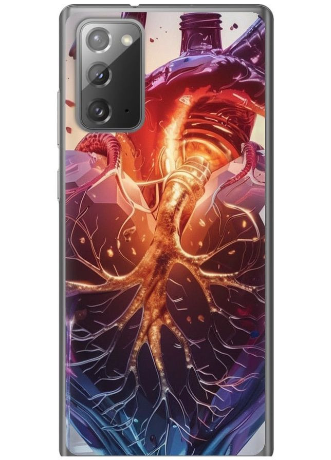 Силіконовий чохол 'Crystal Heart' для Endorphone Samsung Galaxy Note 20 (286762904)