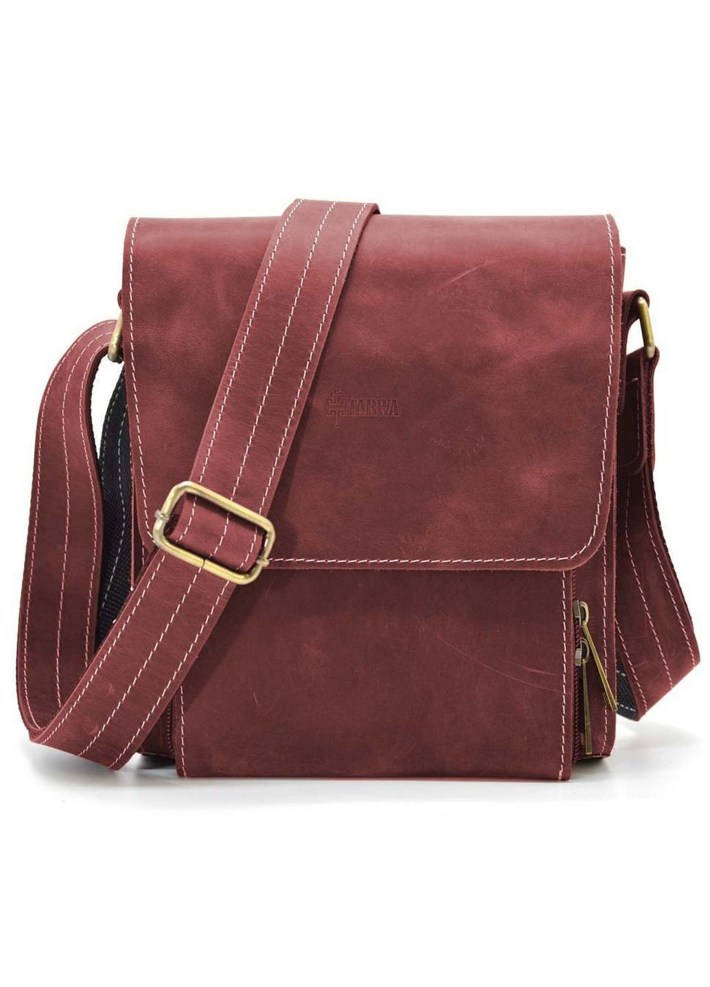 Мужская кожаная сумка через плечо 26х22х6 см TARWA (315871164)