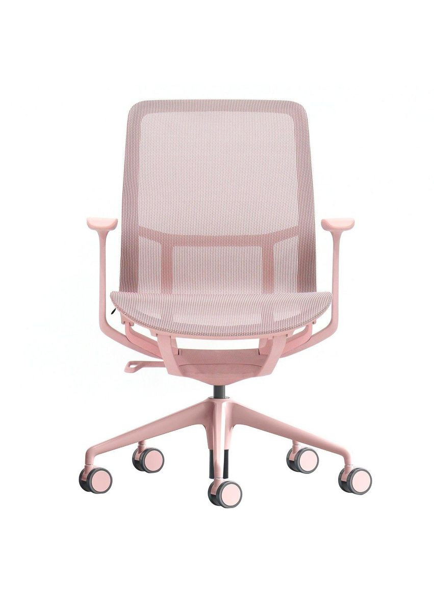 Кресло поворотное REGINA розовая сетка/розовый каркас Intarsio (367253563)
