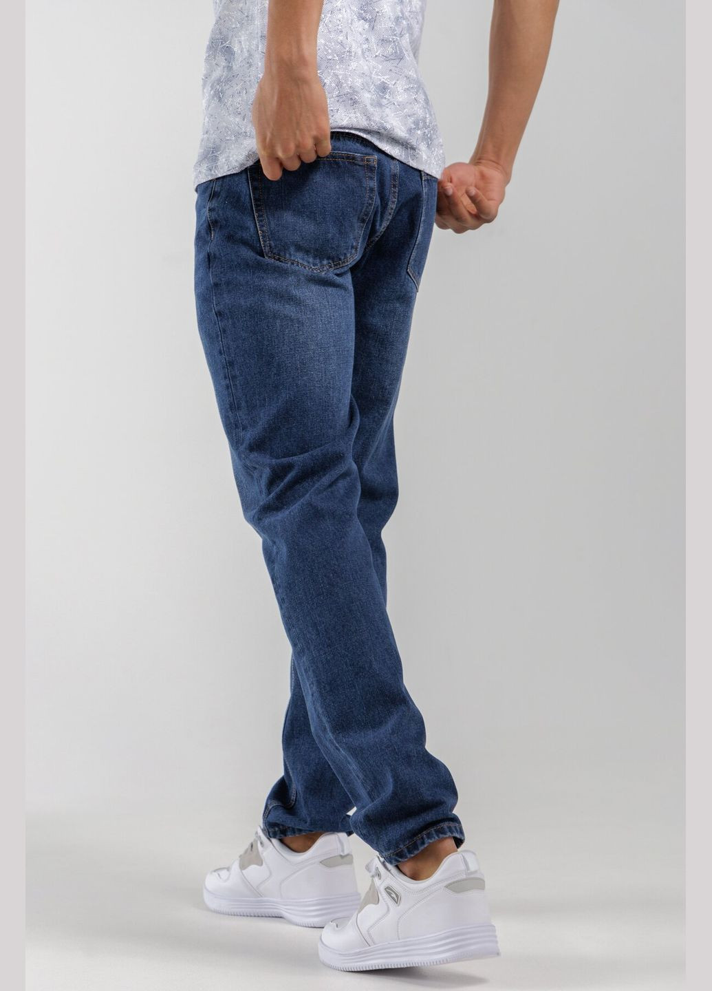 Темно-синие демисезонные джинсы мужские dm-1 темно-синий shop (2000990274014) Regular Fit Ren Tomogo