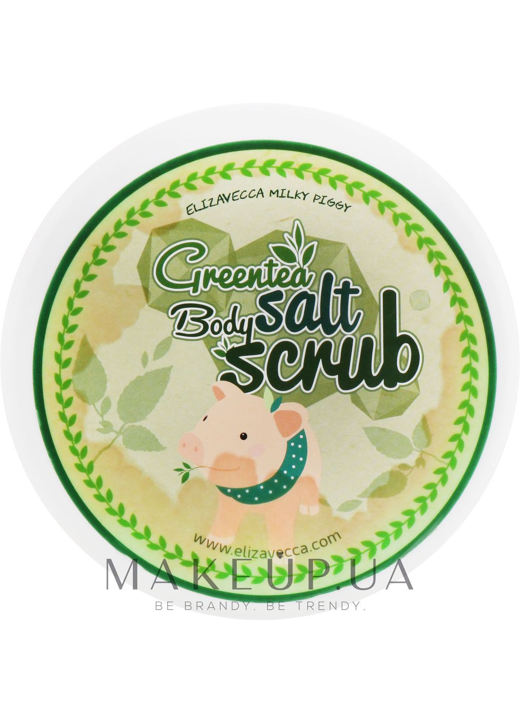 Скраб для тіла, з екстрактом зеленого чаю і какао Greentea Salt Body Scrub 600g (435607-33513077) Elizavecca (368656388)