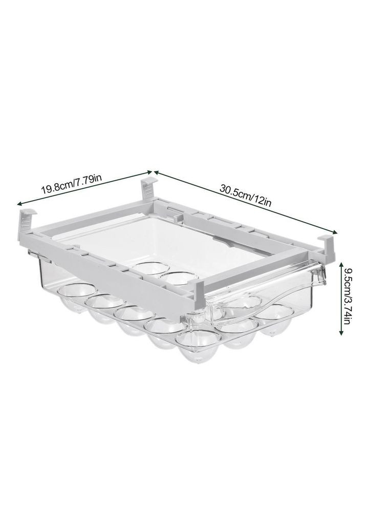Кухонный держатель для яиц выдвижной контейнер для яиц фруктов овощей для холодильника No Brand (315633055)