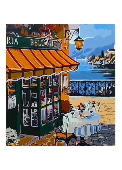 Картина по номерам "Столик у моря" 40х50 см Оптифрост (361420236)