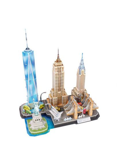 Пазл Cubic Fun Тривимірна головоломка-конструктор Сіті лайн Нью-Йорк (MC255h) CubicFun Тривимірна головоломка-конструктор Сіті лайн Нью-Й (366066440)