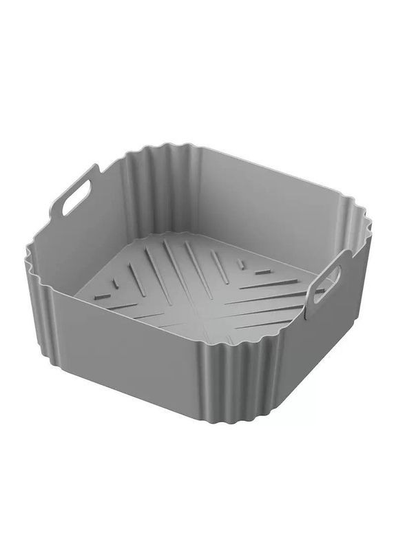 Форма в аерогриль Квадртана силіконова 19874 23х23х8 см сіра No Brand (372203046)