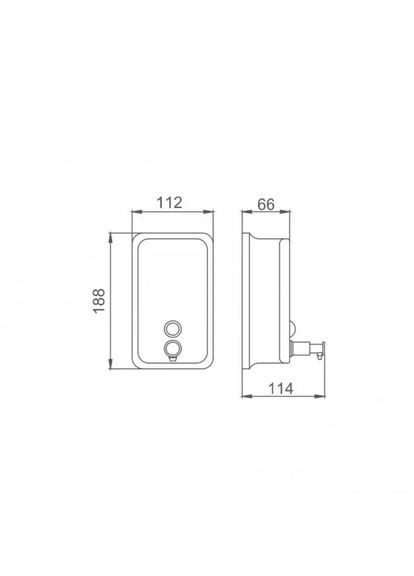 Диспенсер для мыла F402, хром, 800 мл Frap (371881808)