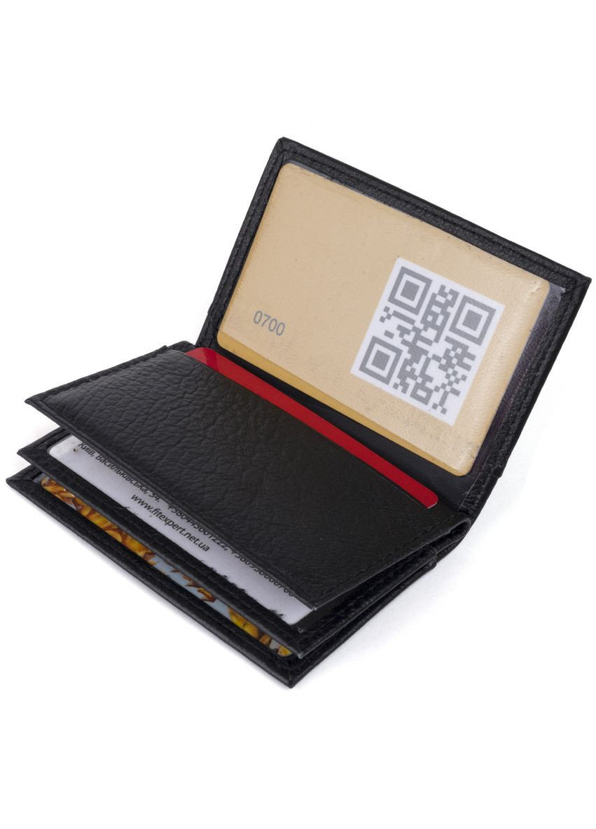 Визитница-книга 19213 Черная st leather (329146488)